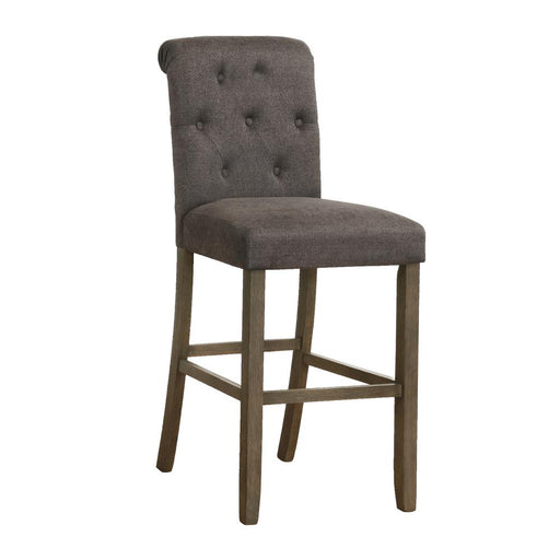 Balboa Tufted Back Bar Stools Grey and Rustic Brown (Set of 2) image