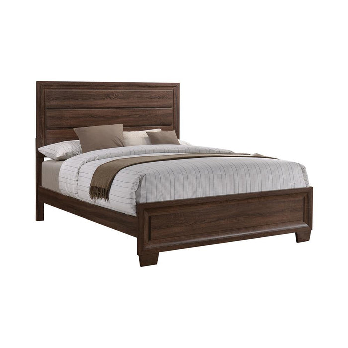 Brandon Queen Panel Bed Medium Warm Brown